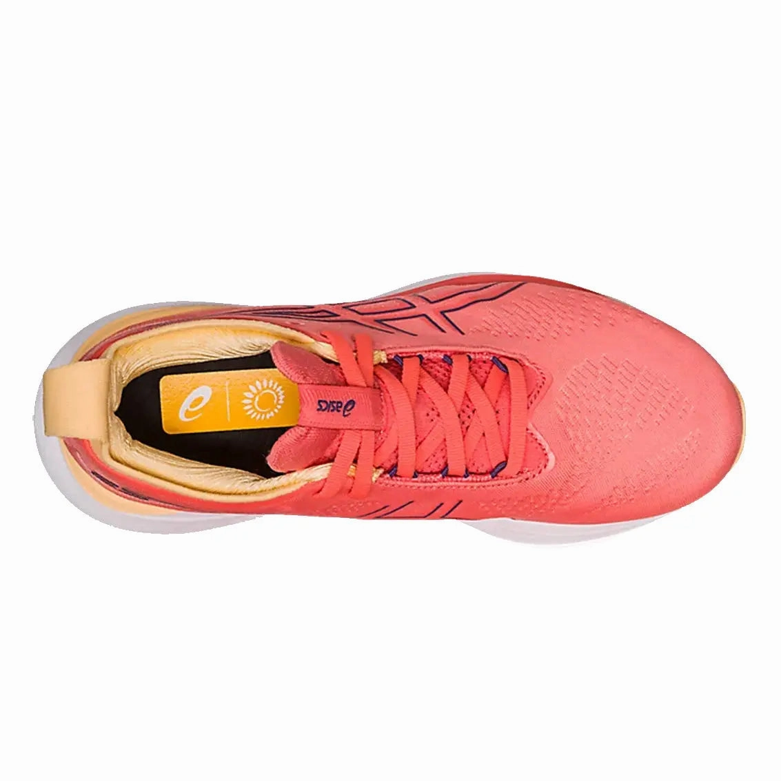 Womens ASICS GEL-Nimbus 25 - Papaya / Dusty Purple Asics Golf Shoes Replacement Spikes