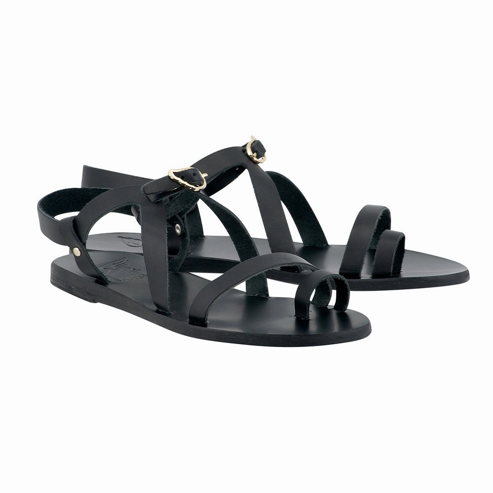 Dunnet Flower Sandals Phoebe Black