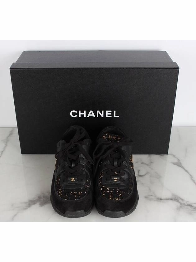 Designer Sneakers Under $300 CC logo cruise sneakers gold pearl 36 230 Chanel
