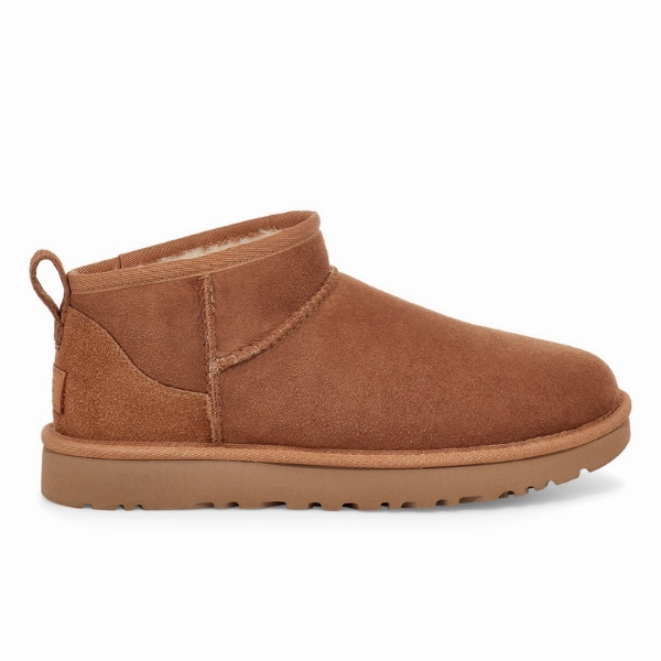 UGG Women's Classic Ultra Mini Boot Chestnut Pluffi Slippers