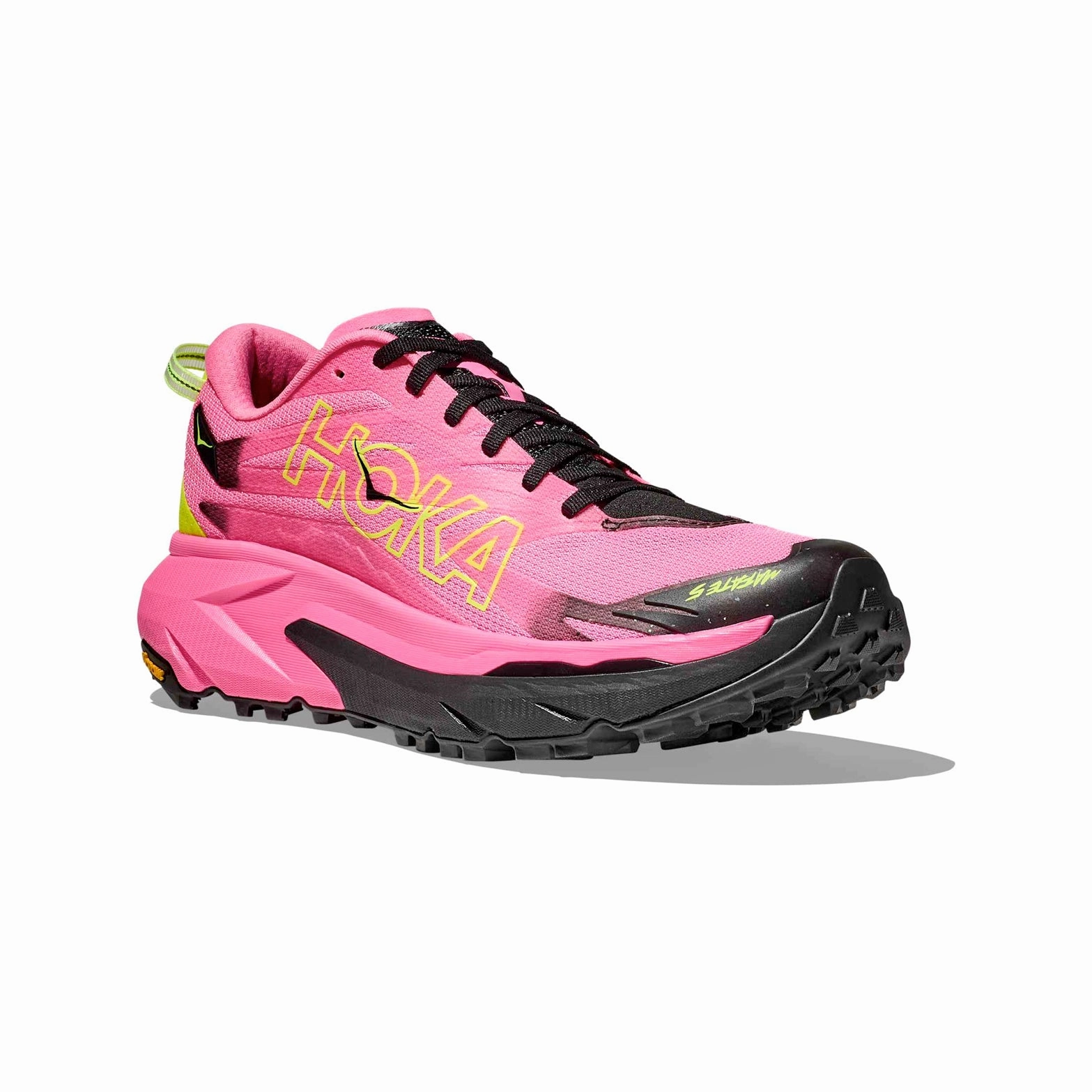 Shoes True To Size Men's Mafate 5 Trail Running Shoes Neon Rose / Black