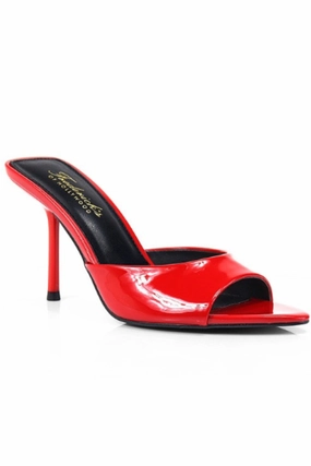 Pointy Toe Stiletto Heel Slippers Crocodile Slippers