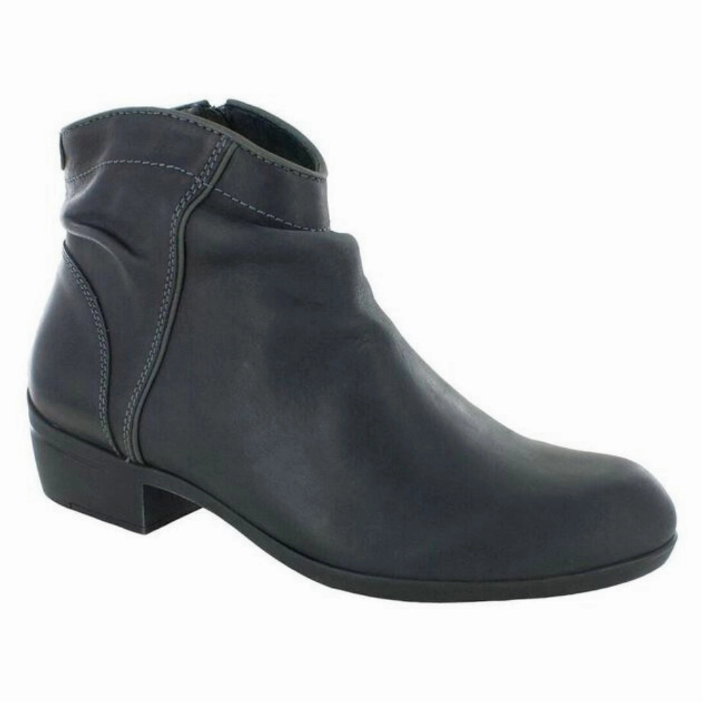 No Heel Cowboy Boots Wolky Winchester Anthracite Waterproof Bootie (Women's)