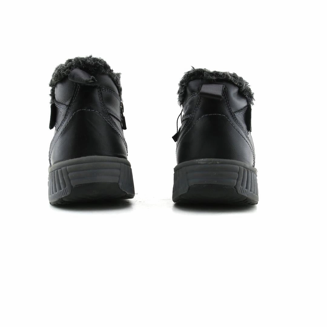 Orthofeet - Women - Siena Boot - Black EX Fluffy Fur Boots