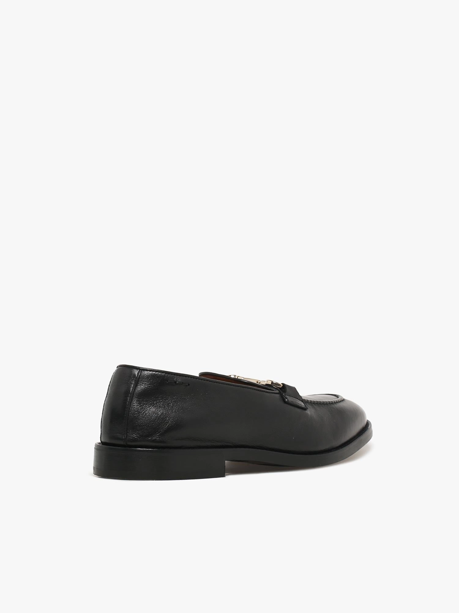 Flat Summer Mules Shoes 67026g Nero Pelle