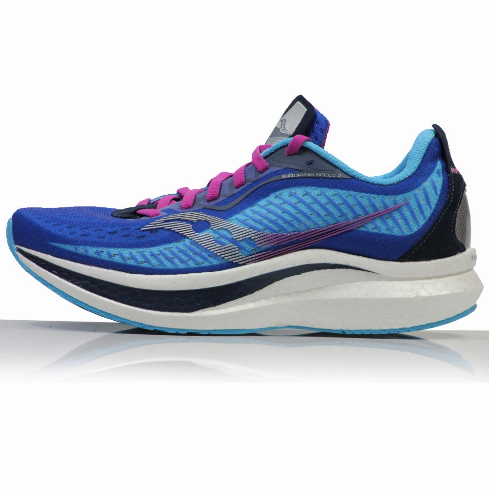 Saucony Endorphin Speed 2 Women's Running Shoe - Royal/Blaze Best Cushioned Trail Running Shoes