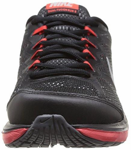 Dual Fusion Run 3 Blckmtllc Slvrchllng Rdwlf Running Shoe 12 US Non Marking Shoes Nike