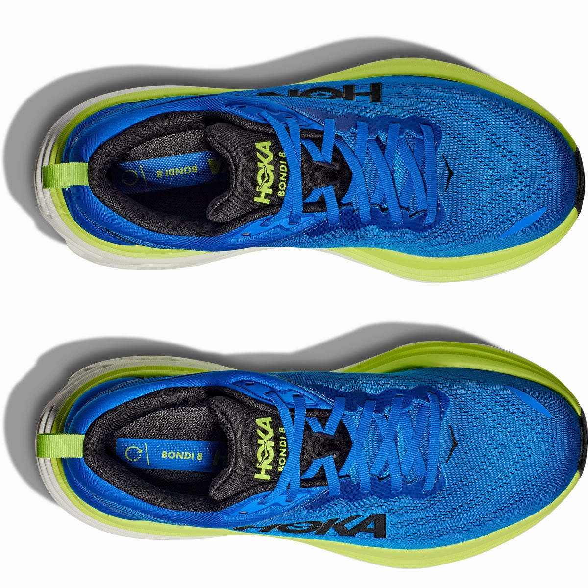 Hoka Bondi 8 Running Shoes - Mens - Electric Cobalt/Lettuce Squeak
