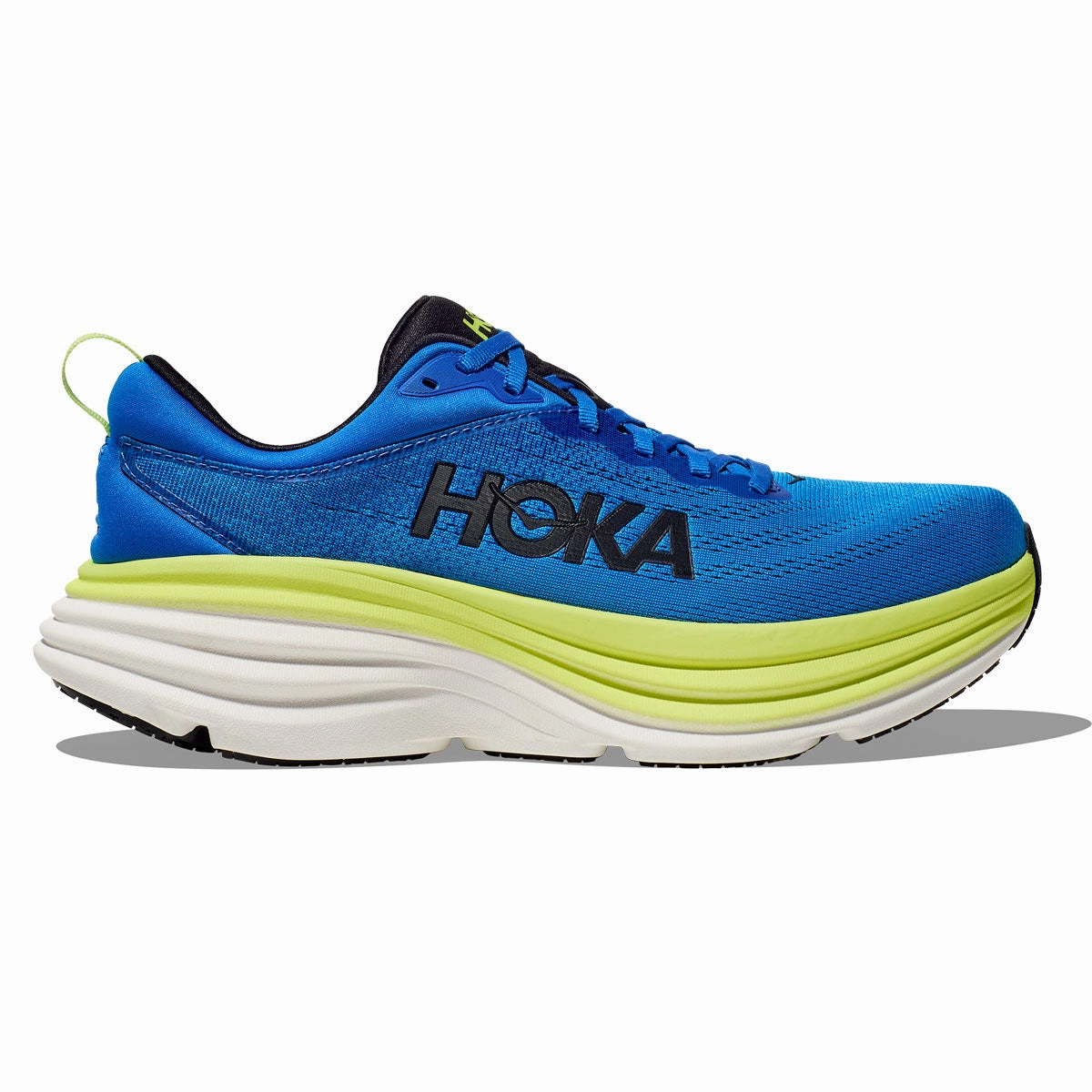 Hoka Bondi 8 Running Shoes - Mens - Electric Cobalt/Lettuce Shoes Covent Garden