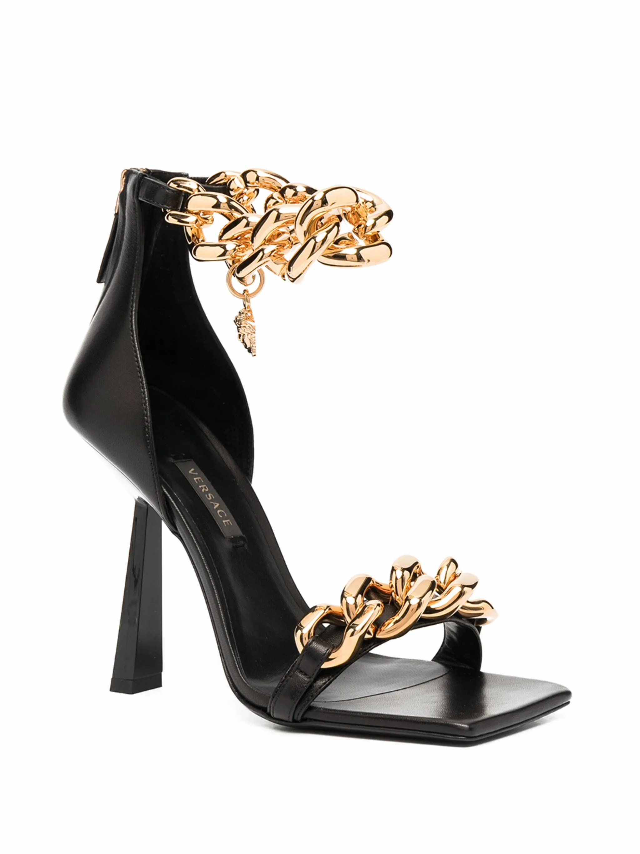 Comfy Dress Sandals chain-embellished Medusa sandals