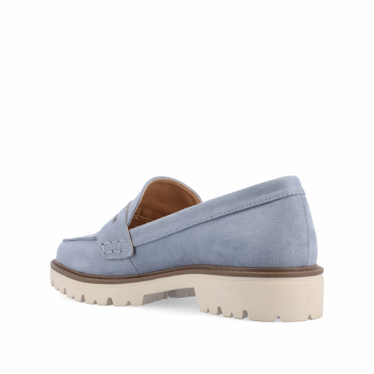 Loafers With Grey Suit KENLY LOAFER FLATS IN FAUX SUEDE