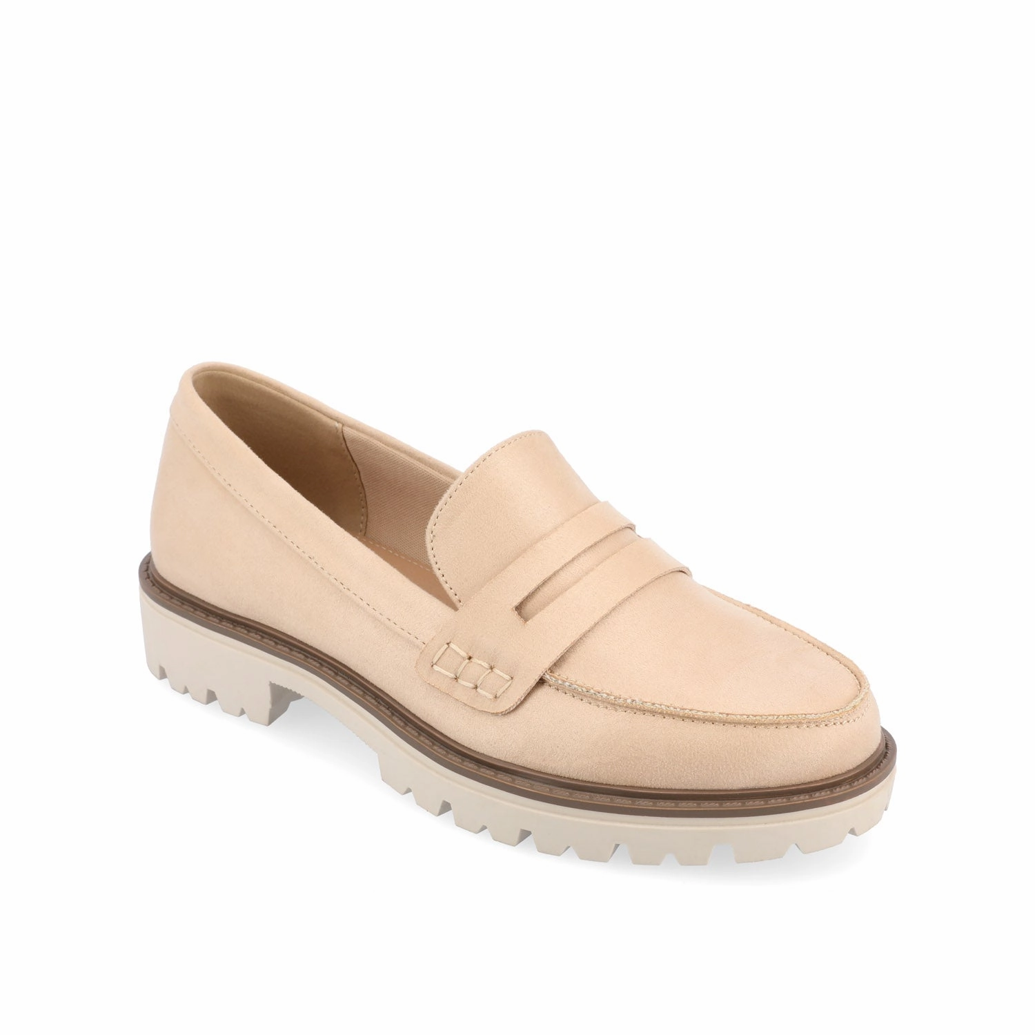 KENLY LOAFER FLATS IN FAUX SUEDE Loafers Outfit Ideas