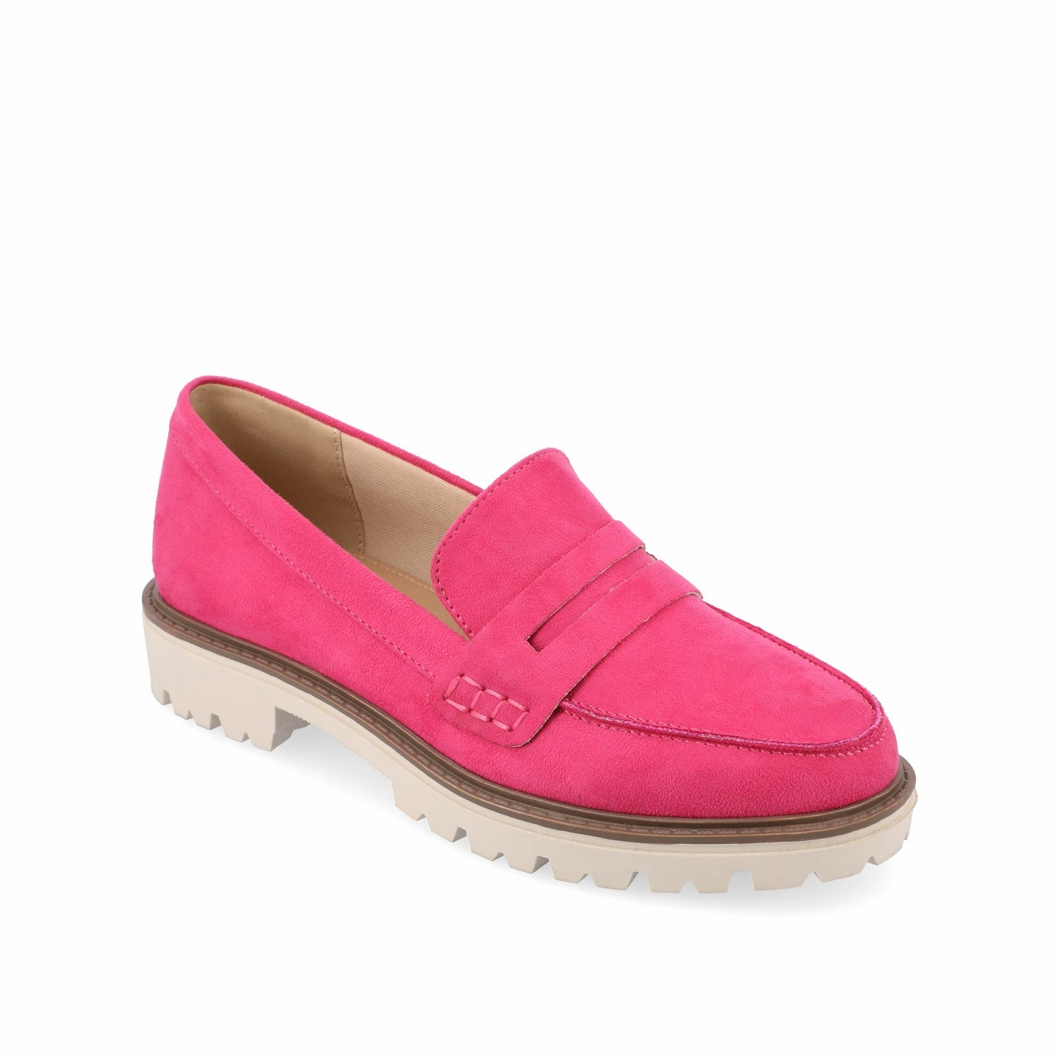 Vinnys Crepe Loafers KENLY LOAFER FLATS IN FAUX SUEDE