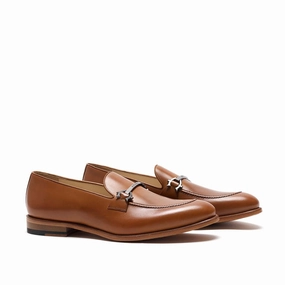 Beige Loafers Suede Cognac Calf Horsebit Loafer