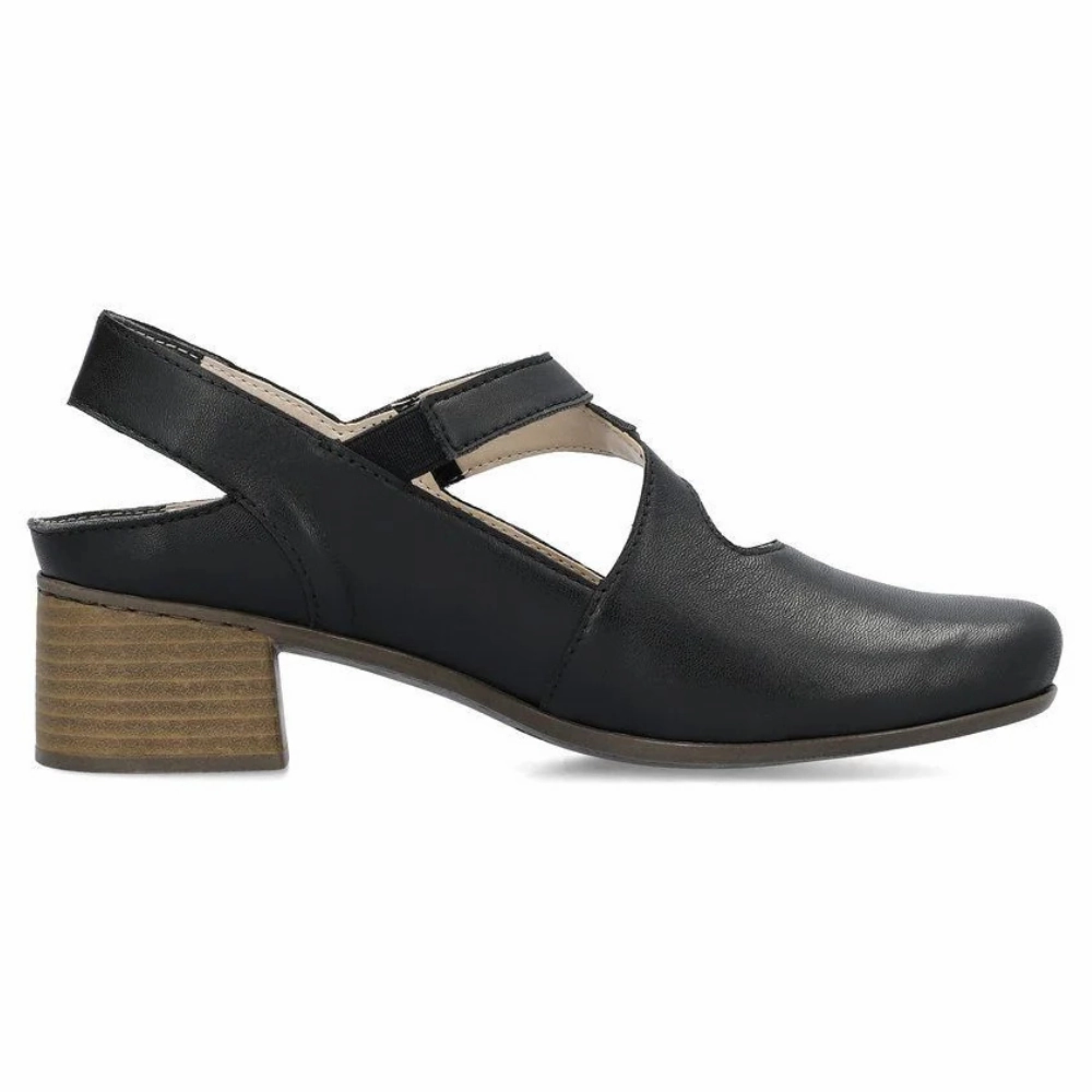 Dress Shoes Top Rieker Mariah 97 Black Leather Pump (Women's)