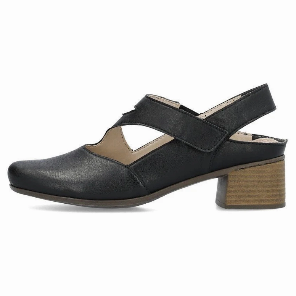 Rieker Mariah 97 Black Leather Pump (Women's) Sneaker That Looks Like A Dress Shoe