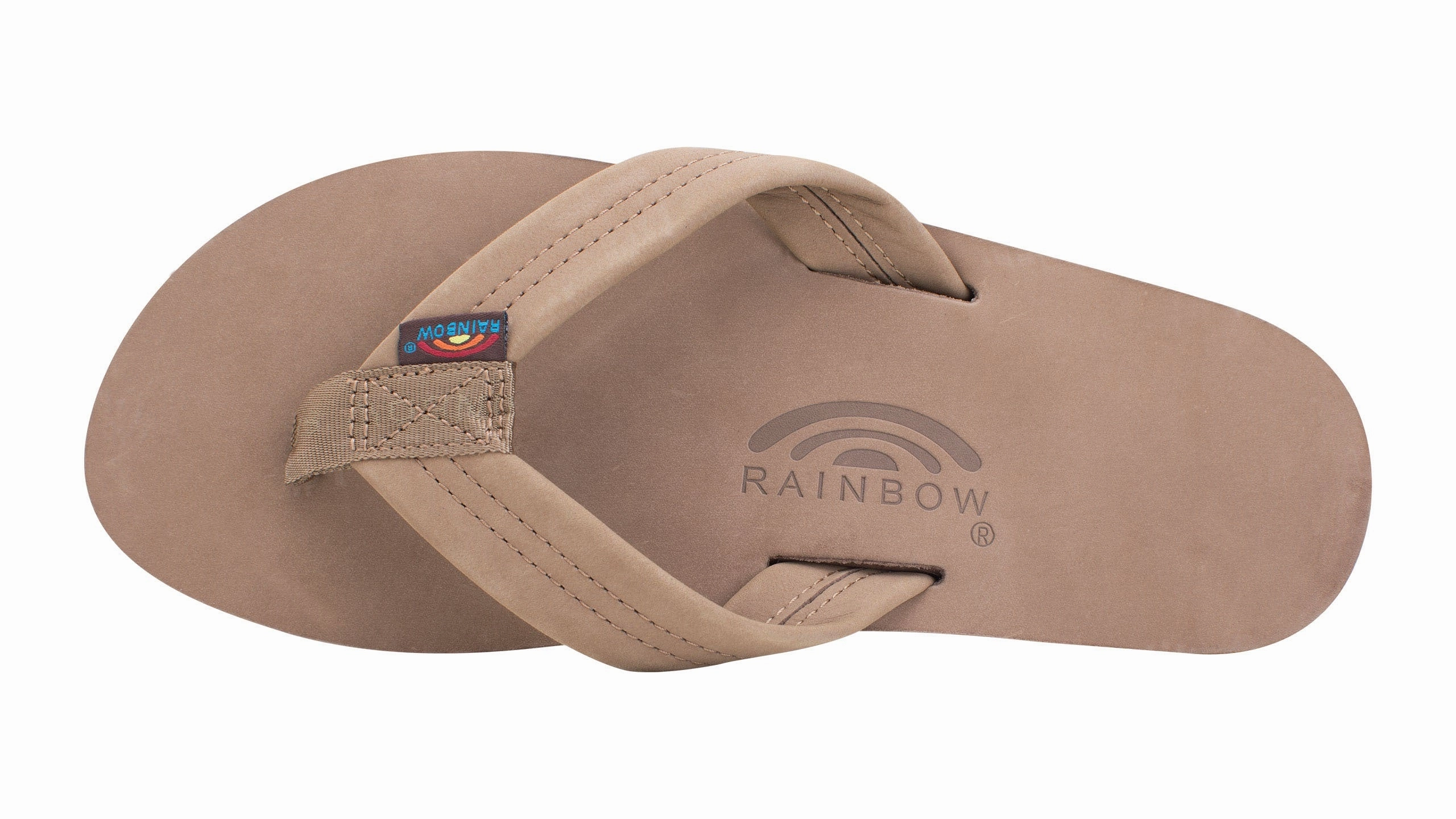 Rainbow Double Layer Leather Sandal-Dark Brown Sandals Sparkle