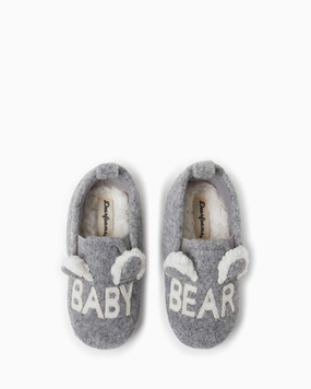 Slippers With Spikes Dearfoams Kid's Casey Baby Bear Family Scuff Slipper