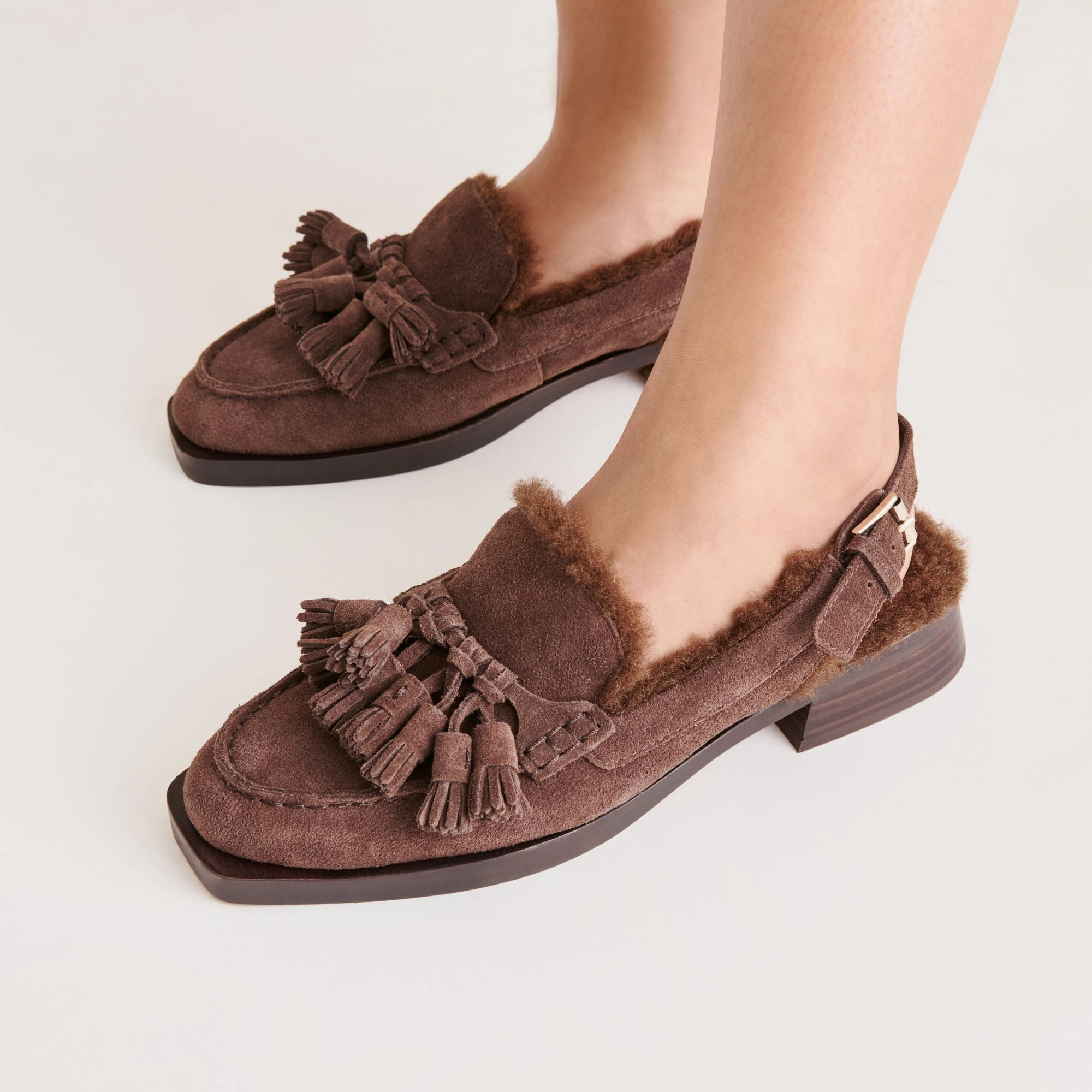 Loafers On Baltimore National Pike HAMLIT PLUSH LOAFERS DK BROWN SUEDE