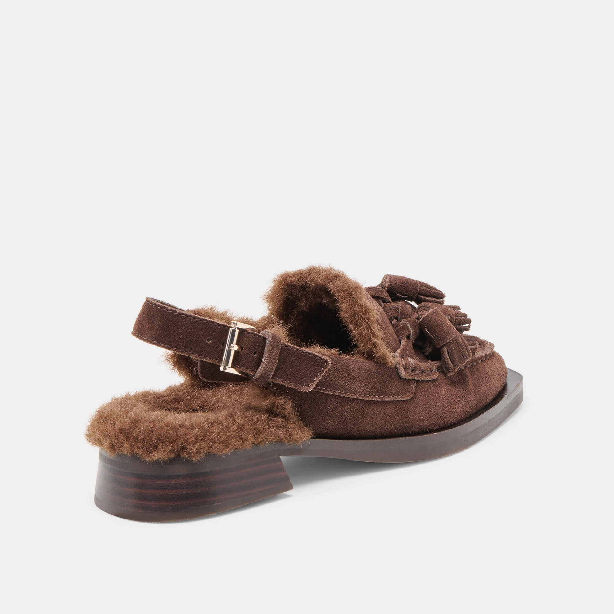 HAMLIT PLUSH LOAFERS DK BROWN SUEDE Brown Loafers