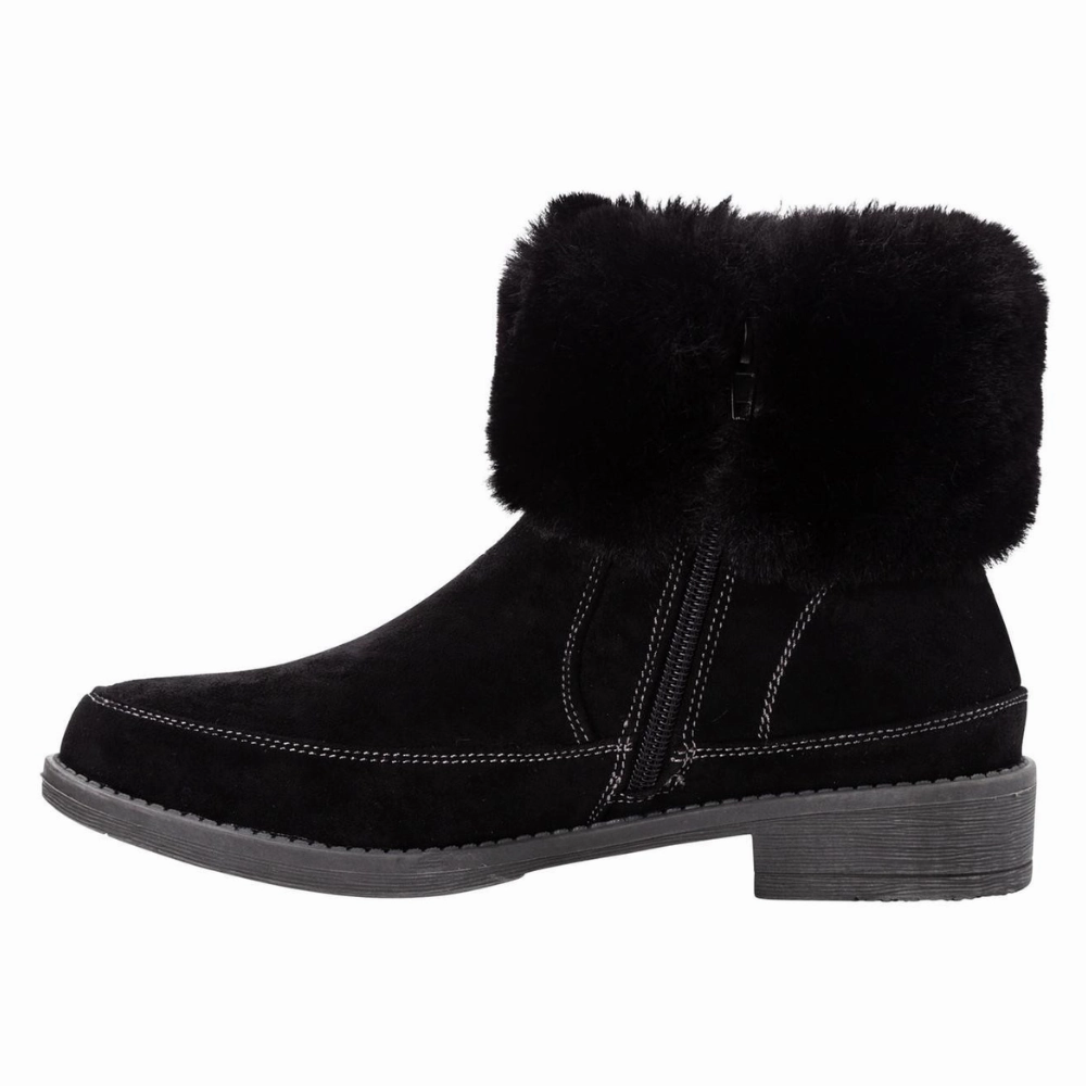 Justin Boots Propet Tabitha Faux Fur Ankle Black Boot (Women's)