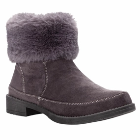 Paris Cowboy Boots Propet Tabitha Faux Fur Grey Ankle Boot (Women's)