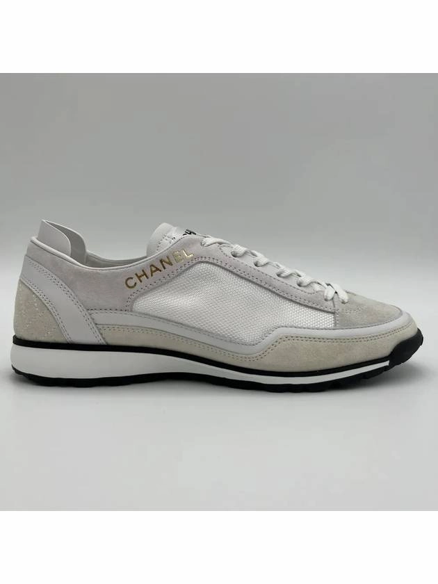 CC Mesh Suede Low Top Sneakers White Chanel Sneakers Outfit