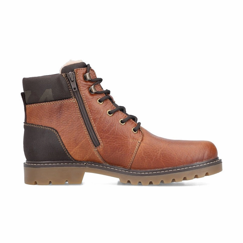 Lace Up Tall Boots Men's HWK Cognac/Braun