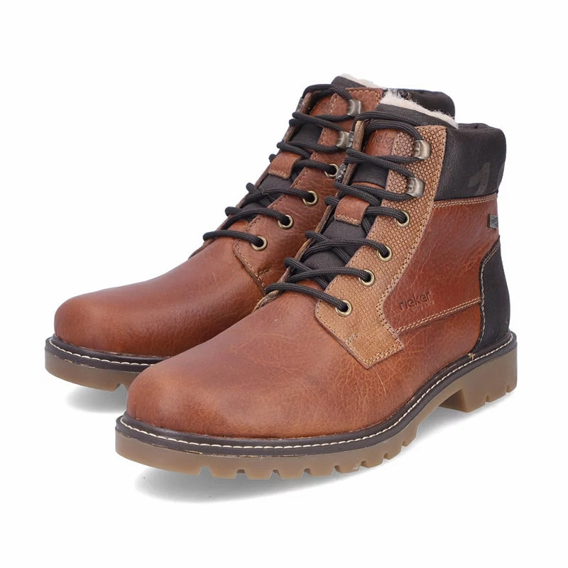 Lightweight Steel Toe Work Boots Men's HWK Cognac/Braun