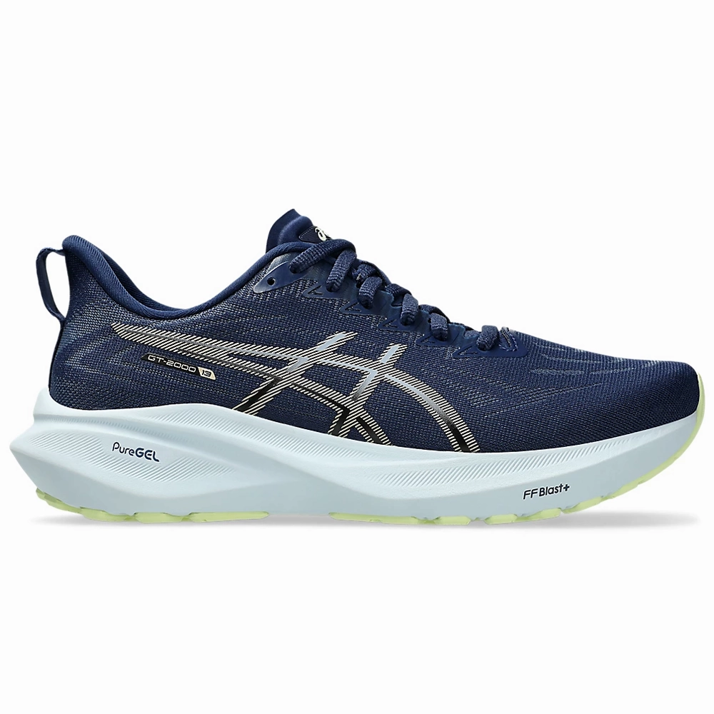 Asics Running Shoes Neutral Runners Women's Asics GT-2000 13, Blue Expanse/Champagne, 7 B Medium