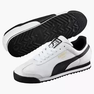 Palermo Shoes Puma Puma Men's Roma Basic Shoes - White / Black