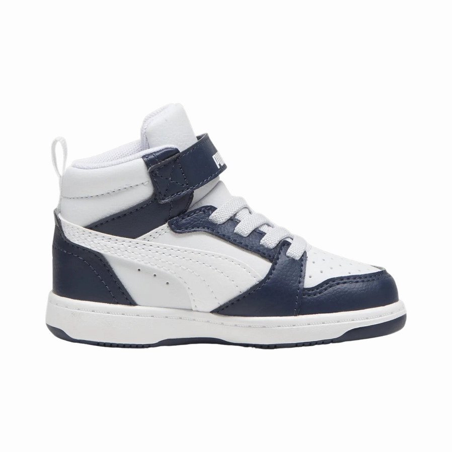 Best Sneakers For Lifting Weights Puma scarpa da ginnastica alta da bambino Rebound V6 Mid 396542-17 blu-grigio