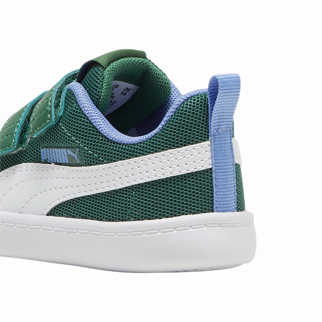 Sneakers Sports Grille Puma scarpa da ginnastica con strappo da bambino Courtflex v2 Mesh V 371759 18 verde vite