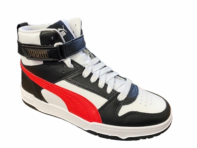 Puma scarpa Sneakers Alta da uomo RBD Game 385839 05 bianco-rosso-nero Sneakers With Roller Skates