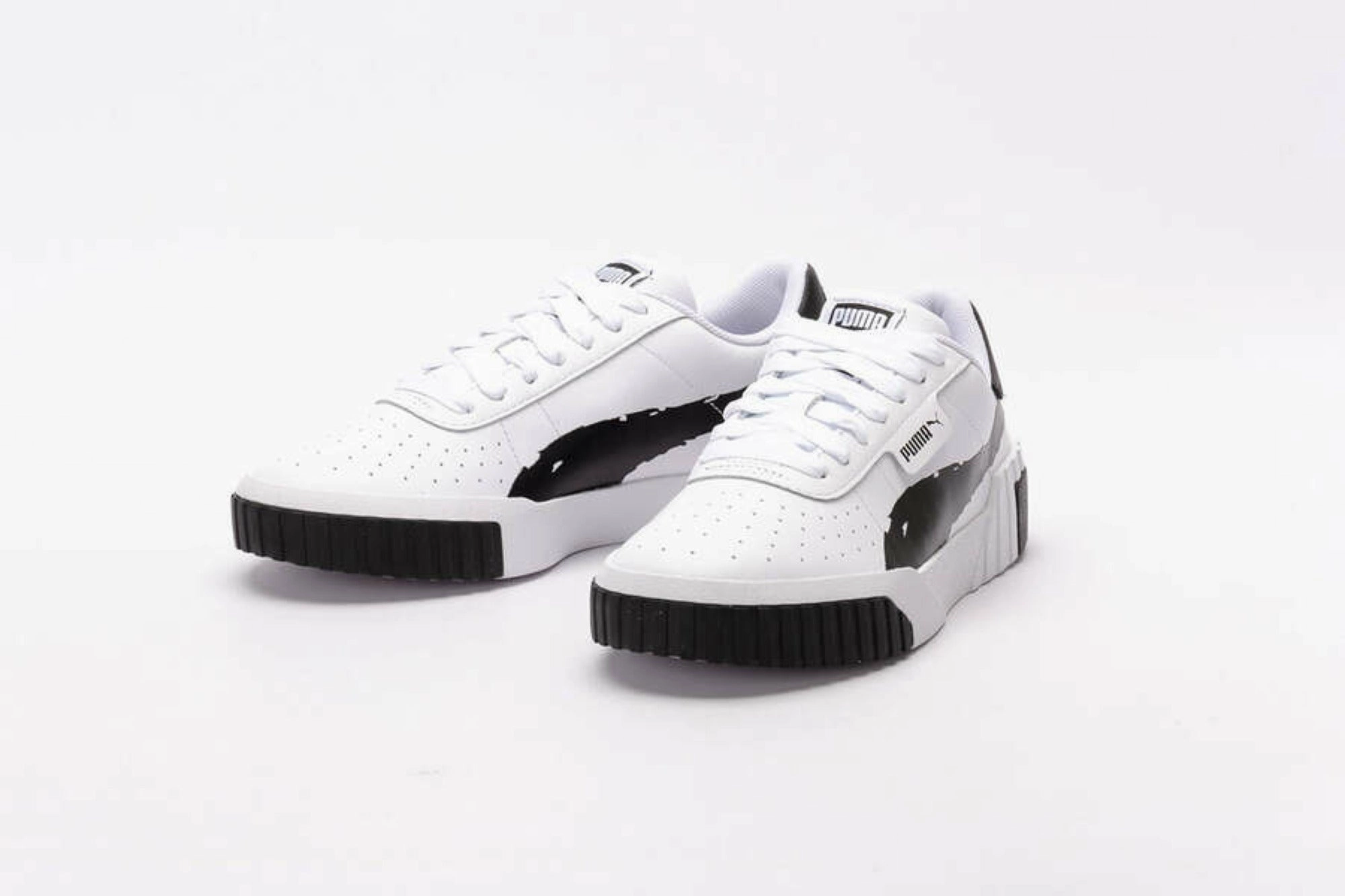 Dq Sneakers Puma scarpa sneakers da donna Cali Brushed 373896 01 bianco nero