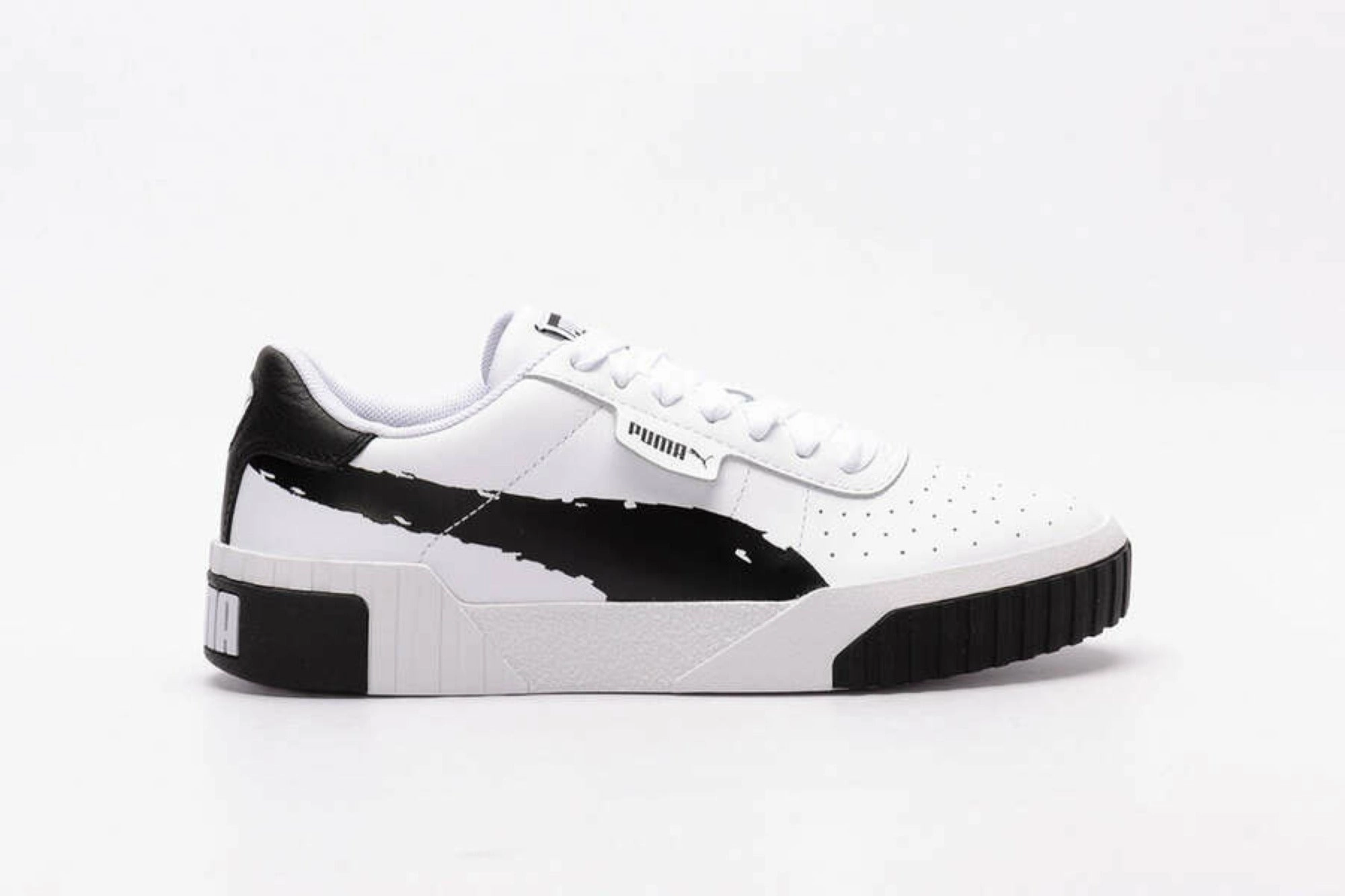 Puma scarpa sneakers da donna Cali Brushed 373896 01 bianco nero Sneakers Wallpaper