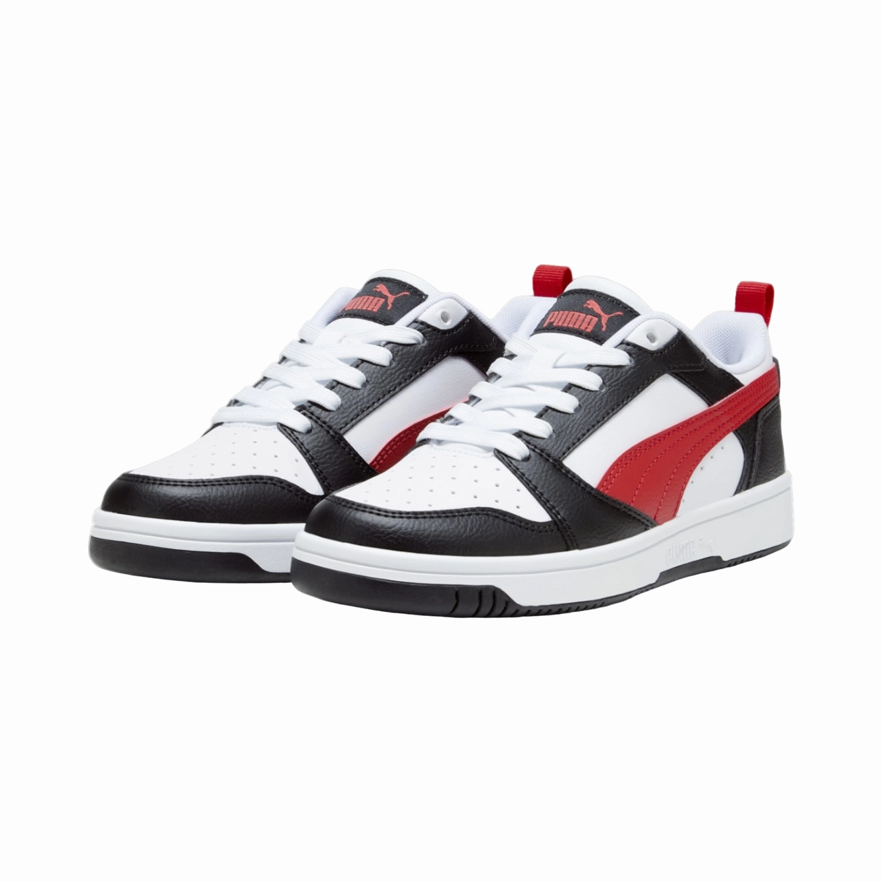 Puma scarpa sneakers da ragazzi Rebound v6 393833-04 bianco-nero-rosso Dragon King Sneakers