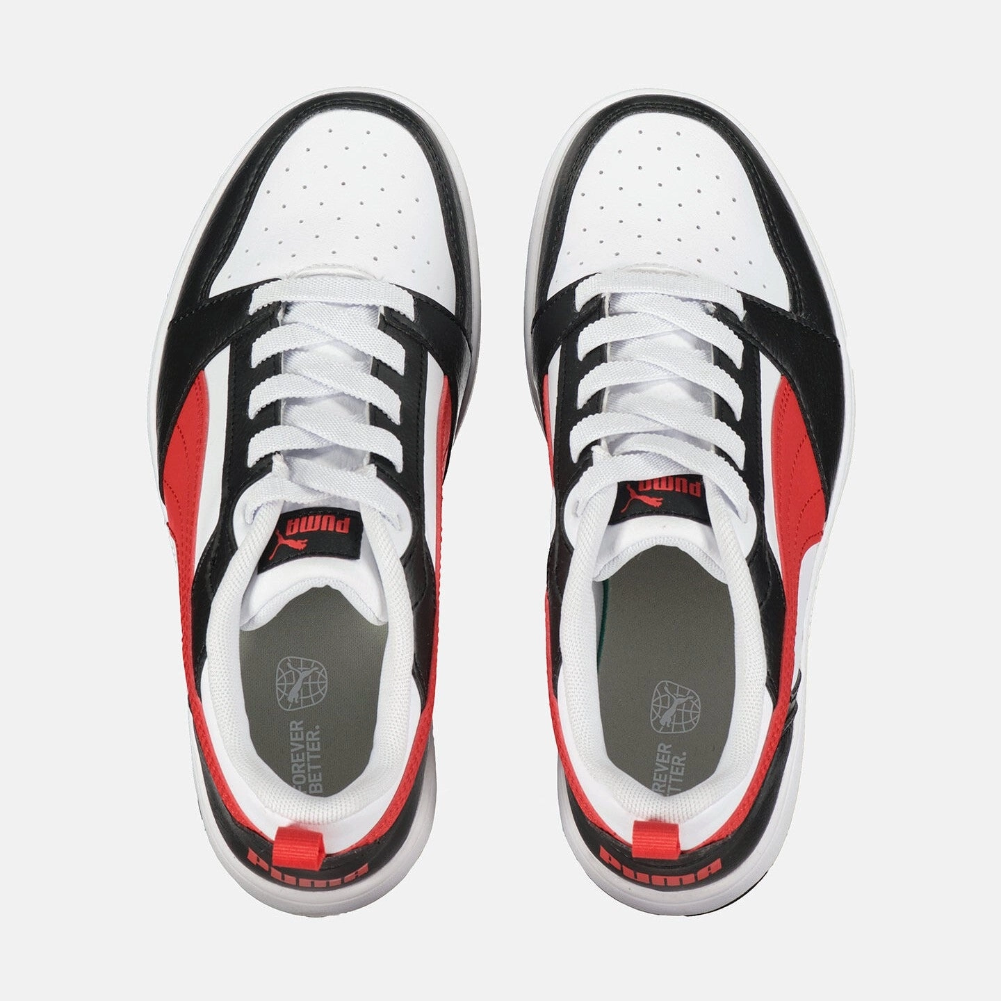 Puma scarpa sneakers da ragazzi Rebound v6 396742-04 bianco-rosso-nero Sneakers Restaurant Vt