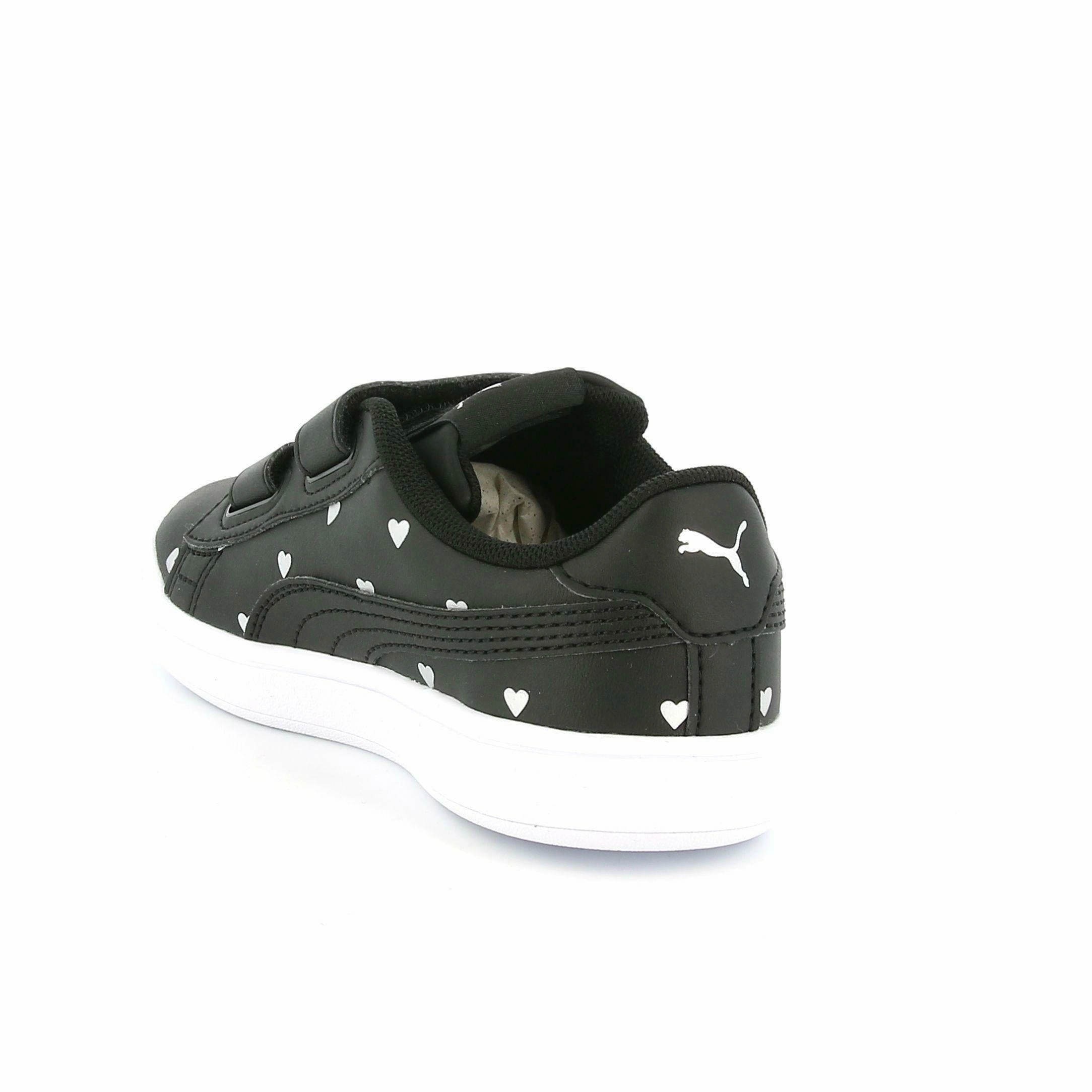 Puma sneakers da bambina con velcro Smash v2 L Studs V PS 374844 01 black Bike Sneakers