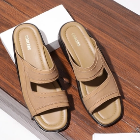 Jessica Simpson House Slippers Coolers Casual Brown Slippers For Men 2050-01 By Liberty