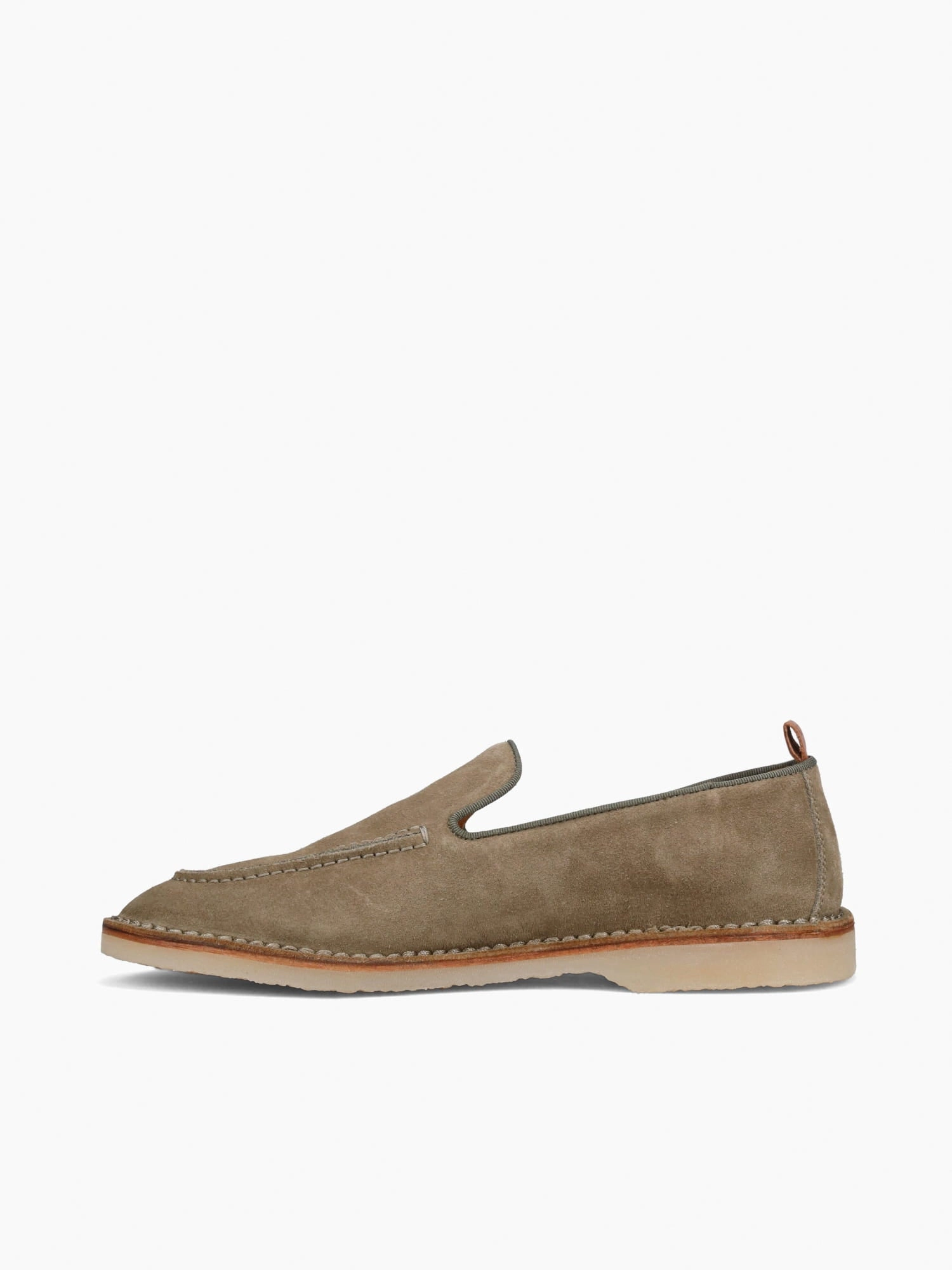 Argentario Loafer Lead Grey Suede Sophisticated Flat Shoes