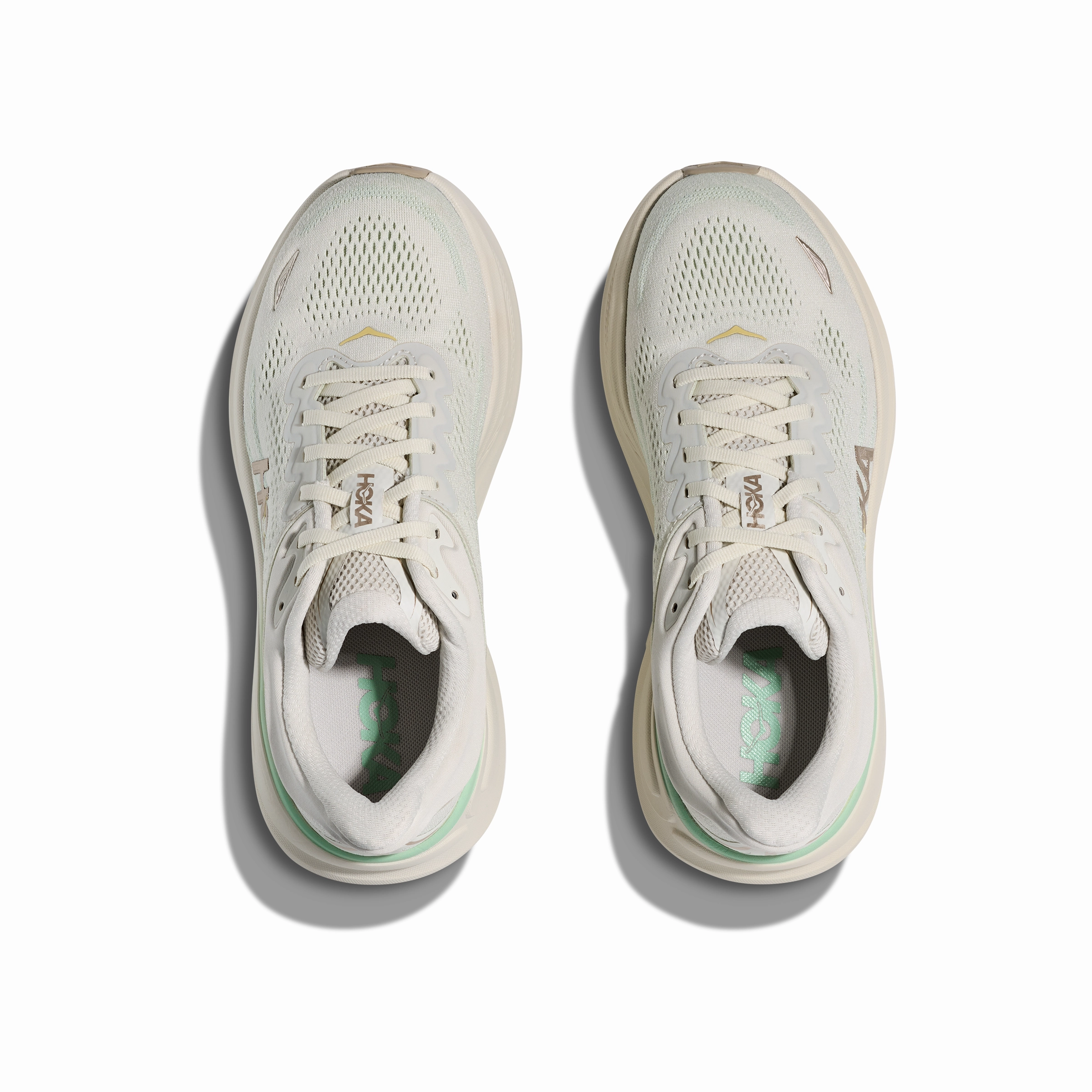 Hoka Bondi 9 Women's Running Shoes Truffle Salt Sea Glass Shoes Rochester Mn