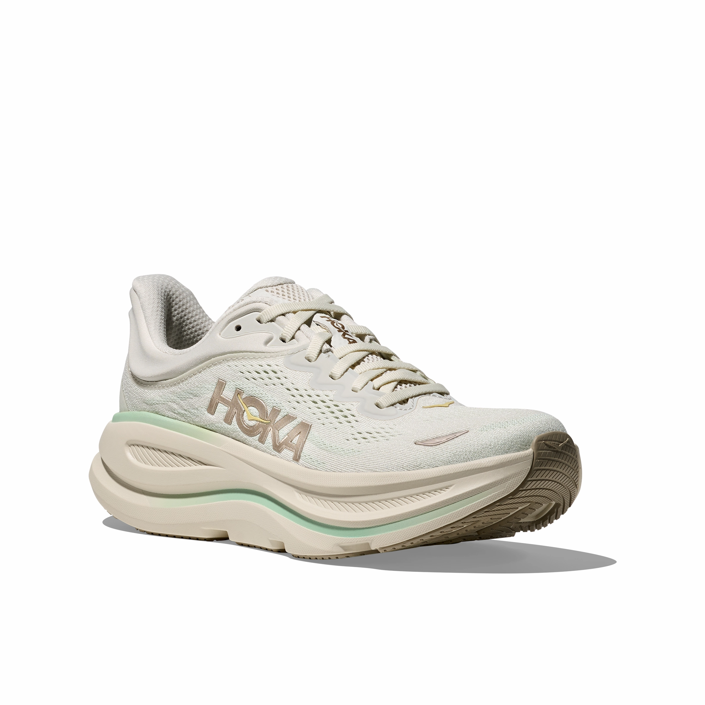 Country Hoka Bondi 9 Women's Running Shoes Truffle Salt Sea Glass