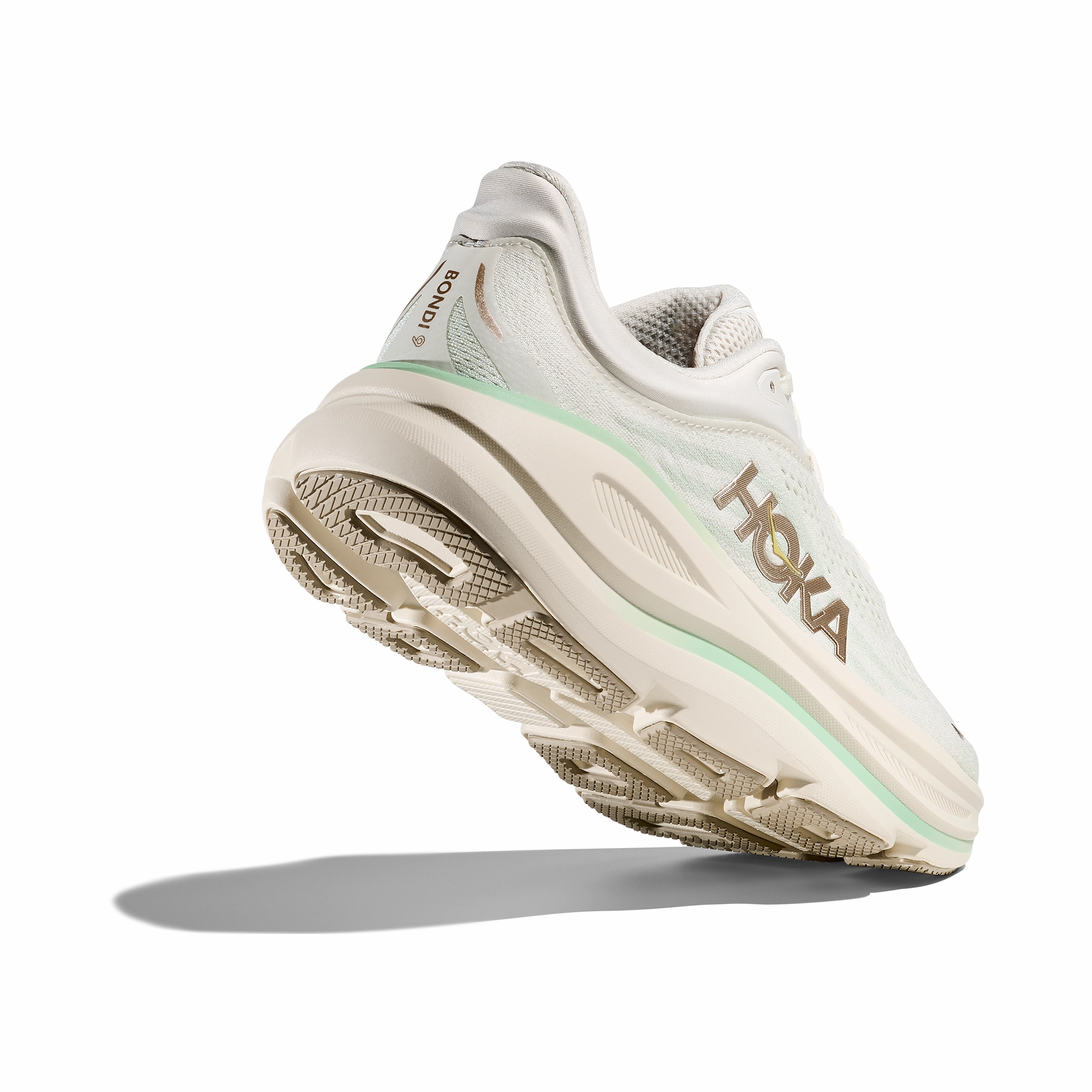 Newest Shoes Hoka Bondi 9 Women's Running Shoes Truffle Salt Sea Glass