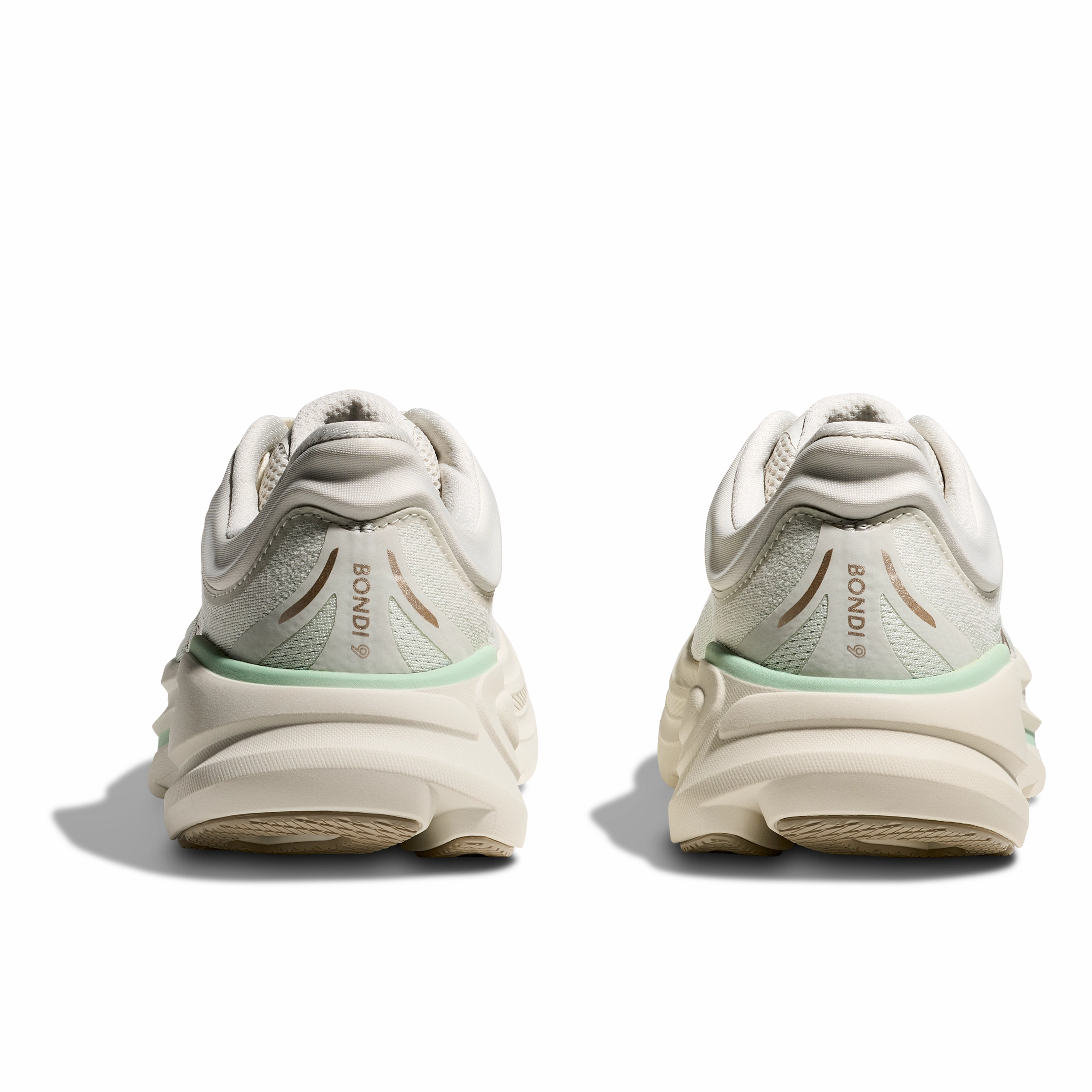 Pronation Shoes Hoka Bondi 9 Women's Running Shoes Truffle Salt Sea Glass