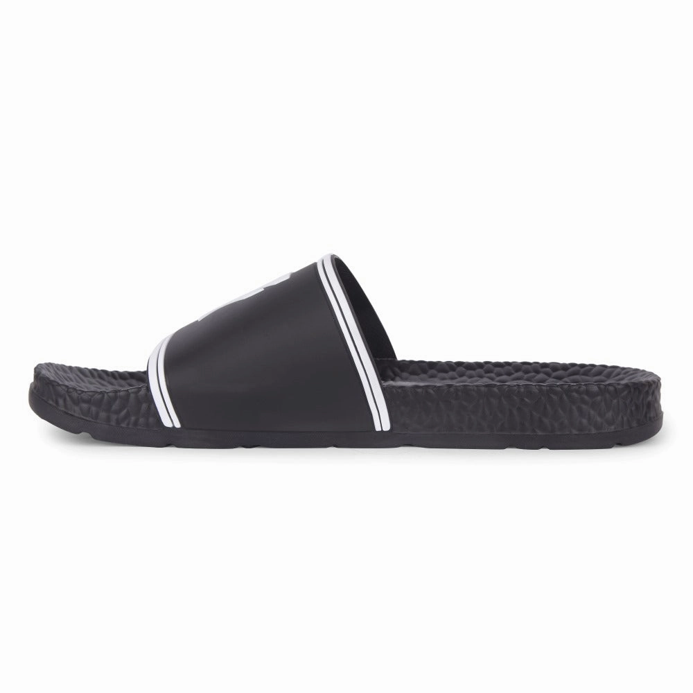 Leap7x By Liberty Mens LUCAS Black Bin Slippers Steeler Slippers