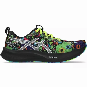 Men's Asics Noosa Tri 16, Black/Green Gecko, 9.5 D Medium Field Hockey Turf Shoes Asics