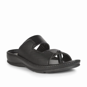 Coolers Casual (Black) Slippers For Men AVN-21 By Liberty Mugg Slitters