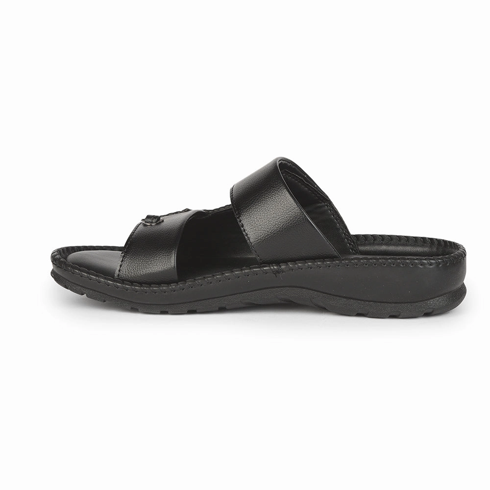 Coolers Casual (Black) Slippers For Men AVN-21 By Liberty Snoop Dogg Slippers