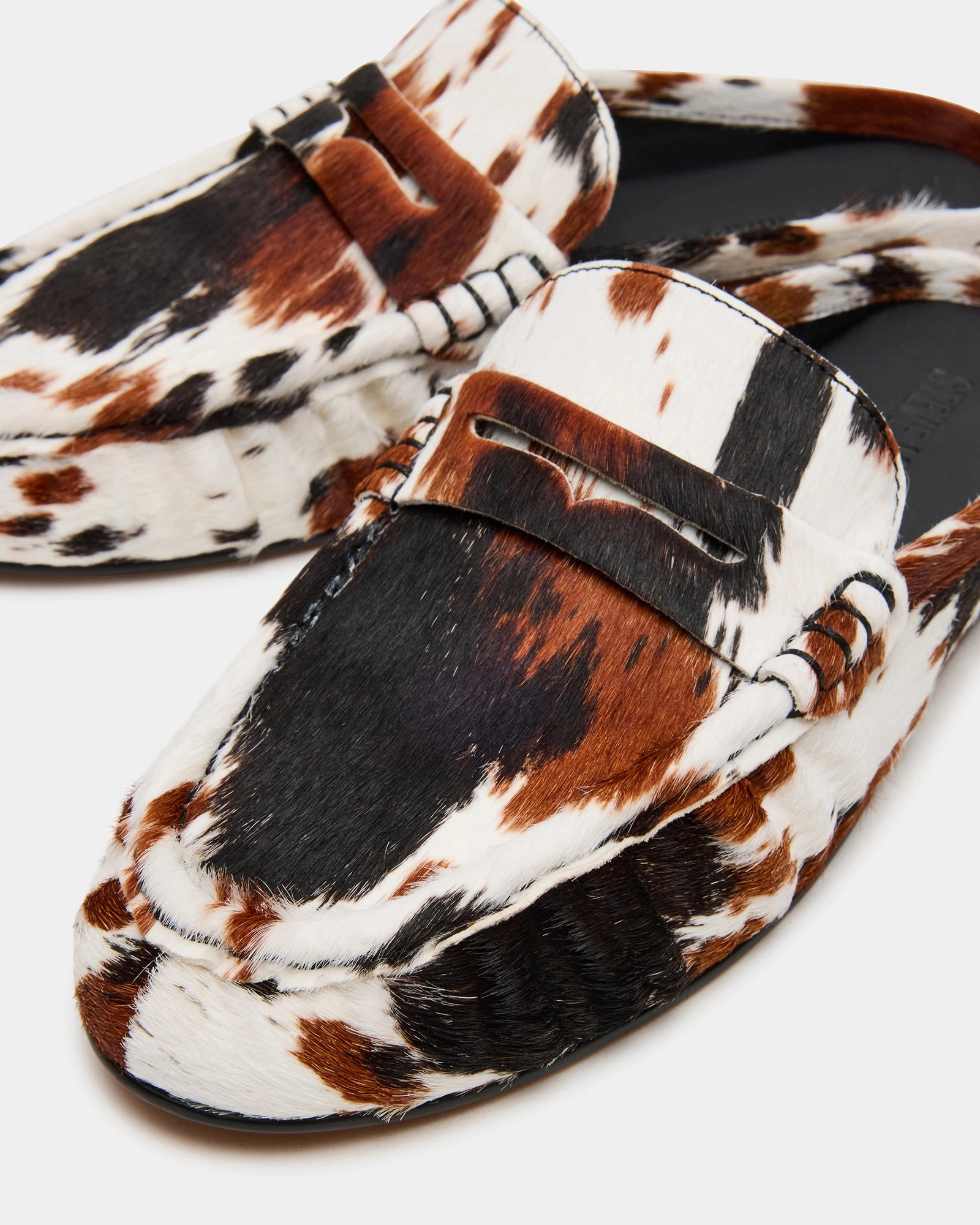 RAFE BROWN COW PRINT Loafers Tan